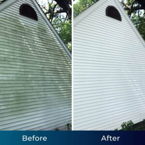 House siding before and after